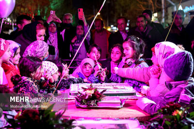 جشن تولد امام حسن مجتبی (ع) در بلوار کشاورز تهران