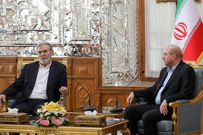 تصاویر: دیدار امروز زیاد نخاله، دبیر کل جنبش جهاد اسلامی فلسطین با محمدباقر قالیباف