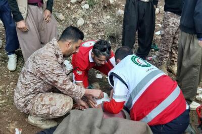 حادثه کوهستانی سقوط ۴ نفر در محور مرزی پاوه روستای هانی گرمله