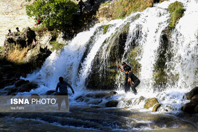 آبشار «آبریز» کهگیلویه