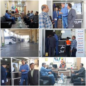 بازدید میدانی از نحوه خدمات‌دهی شرکت‌های حمل و نقل مسافر برون شهری در بوشهر