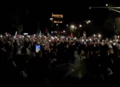 فیلم/ تظاهرات اردنی‌ها مقابل سفارت رژیم اشغالگر صهیونیستی