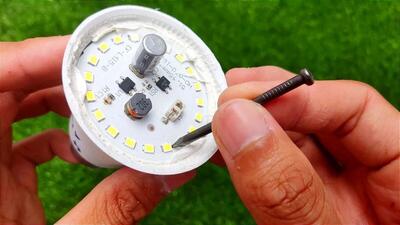 ۵ روش جدید و آسان برای تعمیر خرابی لامپ LED در خانه (فیلم)