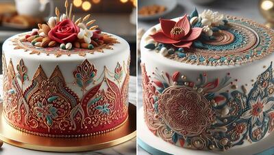 کیک هایی با تزئین و ظاهری خیره کننده (عکس)