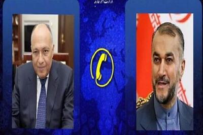 گفتگوی تلفنی وزیران خارجه ایران و مصر درباره تحولات غزه - عصر خبر