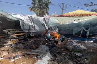 بمباران چادر آوارگان در دیرالبلح | ۴ نفر شهید و ۱۷ نفر زخمی شدند