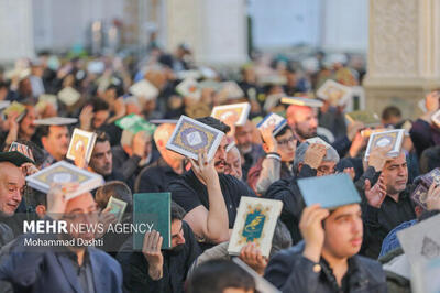 مراسم شب قدر در مسجد دانشگاه تبریز