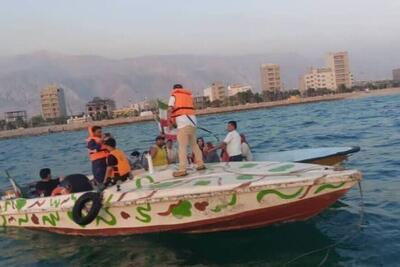 مسافران شناور تفریحی در «نخل تقی»  نجات یافتند