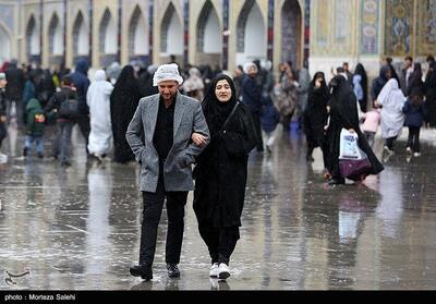 تصاویر: بارش باران در حرم مطهر رضوی