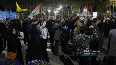 خروش شبانه ایرانیان علیه جنایت صهیونیست ها در دمشق