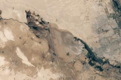 عکس| تصویر ماهواره‌ای از تغییرات اقلیمی شهر نجف