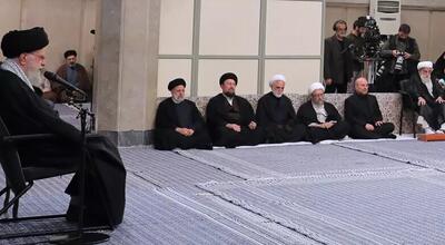 عکس/ سیدحسن خمینی و سیدمجتبی خامنه‌ای در دیدار مسئولان نظام با رهبری | اقتصاد24