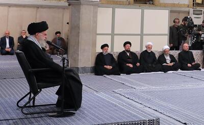 حضور حجت‌الاسلام مجتبی خامنه‌ای در دیدار امروز مسئولان نظام با رهبر انقلاب