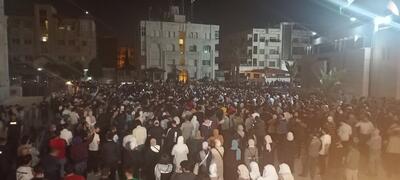 تظاهرات اردنی‌ها در نزدیکی سفارت رژیم صهیونیستی برای دهمین شب متوالی