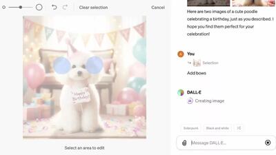 امکان ویرایش تصاویر DALL-E از طریق ChatGPT فراهم شد [تماشا کنید]