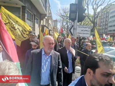استاندار تهران در راهپیمایی روز قدس