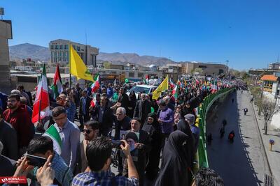 حضور ورزشکاران استان مرکزی در راهپیمایی روز قدس