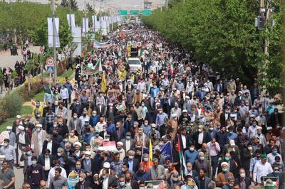 حضور پر شور مردم بجنورد در راهپیمایی روز قدس