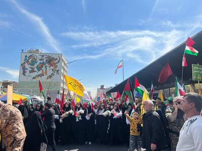 خروش ایرانی ها علیه صهیونیسم بین الملل در راهپیمایی روز جهانی قدس