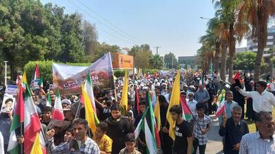 راهپیمایی روز جهانی قدس در بندرعباس برگزار شد