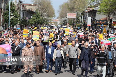 راهپیمایی روز قدس در رشت