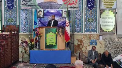 فرماندار نور: جهان اسلام باید در مقابل رژیم صهیونیستی ایستادگی کند