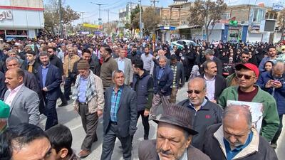 حضور مردم شهر جاجرم در راهپیمایی روز قدس
