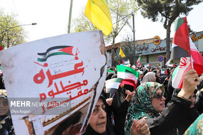 ایران فریاد آزادی خواهی فلسطین/سکوت برابر ظلم جایز نیست