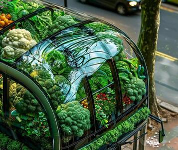 خلاقیت منحصربفرد در طراحی اتوبوس با الهام از سبزیجات توسط هوش مصنوعی/ چشم نمیشه برداشت ازش + عکس