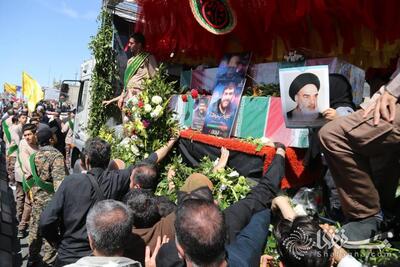 گزارش تصویری 5: مراسم تشییع پیکر شهدای ایران در سوریه | خبرگزاری بین المللی شفقنا