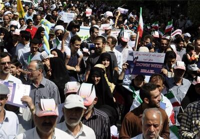 حضور پر شور مردم کرج در راهپیمایی روز قدس- فیلم دفاتر استانی تسنیم | Tasnim