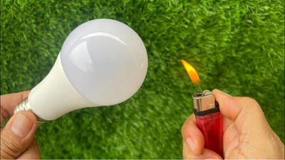 (ویدئو) نحوه تعمیر لامپ های LED بدون لحیم کاری فقط با یک شعله!