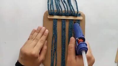 (ویدئو) نحوه درست کردن یک سبد کاربردی و زیبا با چوب بستنی و طناب