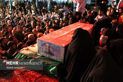 تصاویر مراسم وداع با پیکر شهید زاهدی در اصفهان