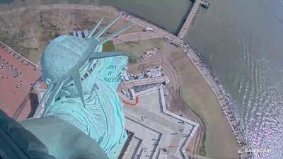 ببینید/  لحظه وقوع زلزله ۴.۷ ریشتری نیویورک از زاویه دید مجسمه آزادی