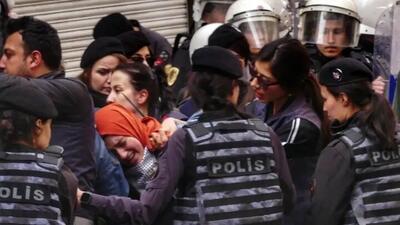 حمله خشن پلیس ترکیه به حامیان فلسطین+ فیلم