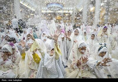 جشن دختران روزه اولی در حرم مطهر حضرت شاهچراغ (ع)- عکس خبری تسنیم | Tasnim