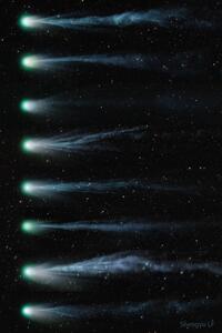 تصویر روز ناسا: دم یونی درحال تغییر دنباله‌دار پونز بروکس