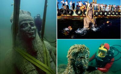 (تصاویر) این شهر گمشده در مصر ۱۲۰۰ سال پیش به زیر آب رفت