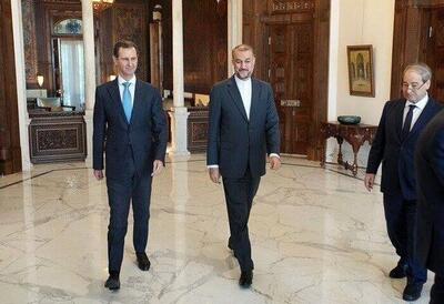 دیدارامیرعبداللهیان با رئیس‌جمهور سوریه/اسد: ایران و سوریه در یک نبرد مشترک قرار دارند