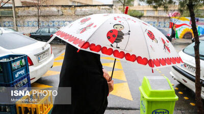 رگبار باران در تهران/ احتمال وقوع طوفان لحظه‌ای