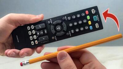 یک روش ساده برای تعمیر ریموت کنترل تلویزیون با مداد (فیلم)