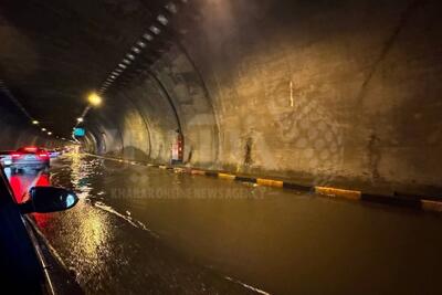ببینید بارش شدید باران چه بلایی سر این تونل آورد +عکس