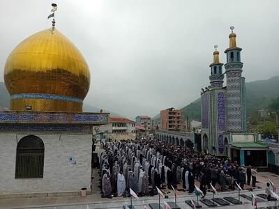 اقامه نماز عید سعید فطر در شهرهای سوادکوه و سوادکوه شمالی