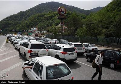 جاده هراز قفل شد/ ترافیک فوق سنگین در خروجی شرق ‌ تهران - تسنیم