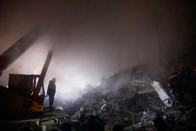 ببینید | تصاویری آتش‌سوزی نیروگاه حرارتی اوکراین پس از حملات ارتش روسیه