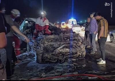 فیلم/ تصادف مرگبار در کرمان با ۶ کشته