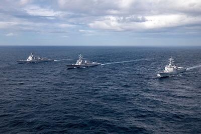 رزمایش مشترک دریایی کره جنوبی، آمریکا و ژاپن