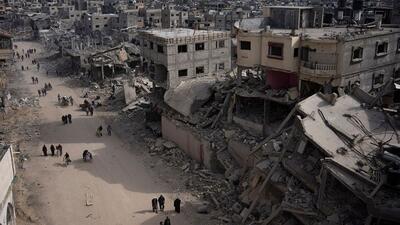 ویدیوها. فلسطینی‌ها به خان‌یونس بازمی‌گردند اما به خانه‌هایی ویران