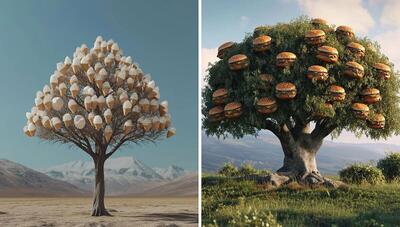 اگر غذاهای خوشمزه درخت داشتند! (عکس) | شبکه اطلاع‌ رسانی طلا و ارز